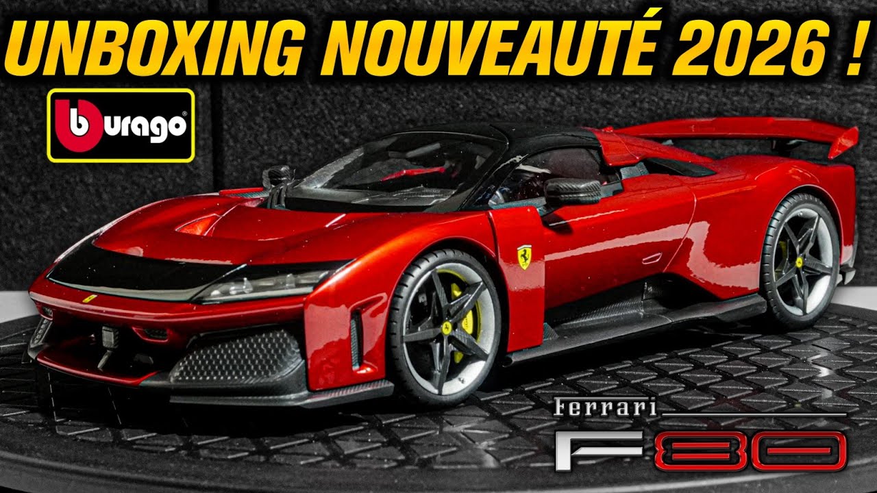UNBOXING & PRÉSENTATION de la NOUVELLE Ferrari F80 1/18 de chez Bburago !