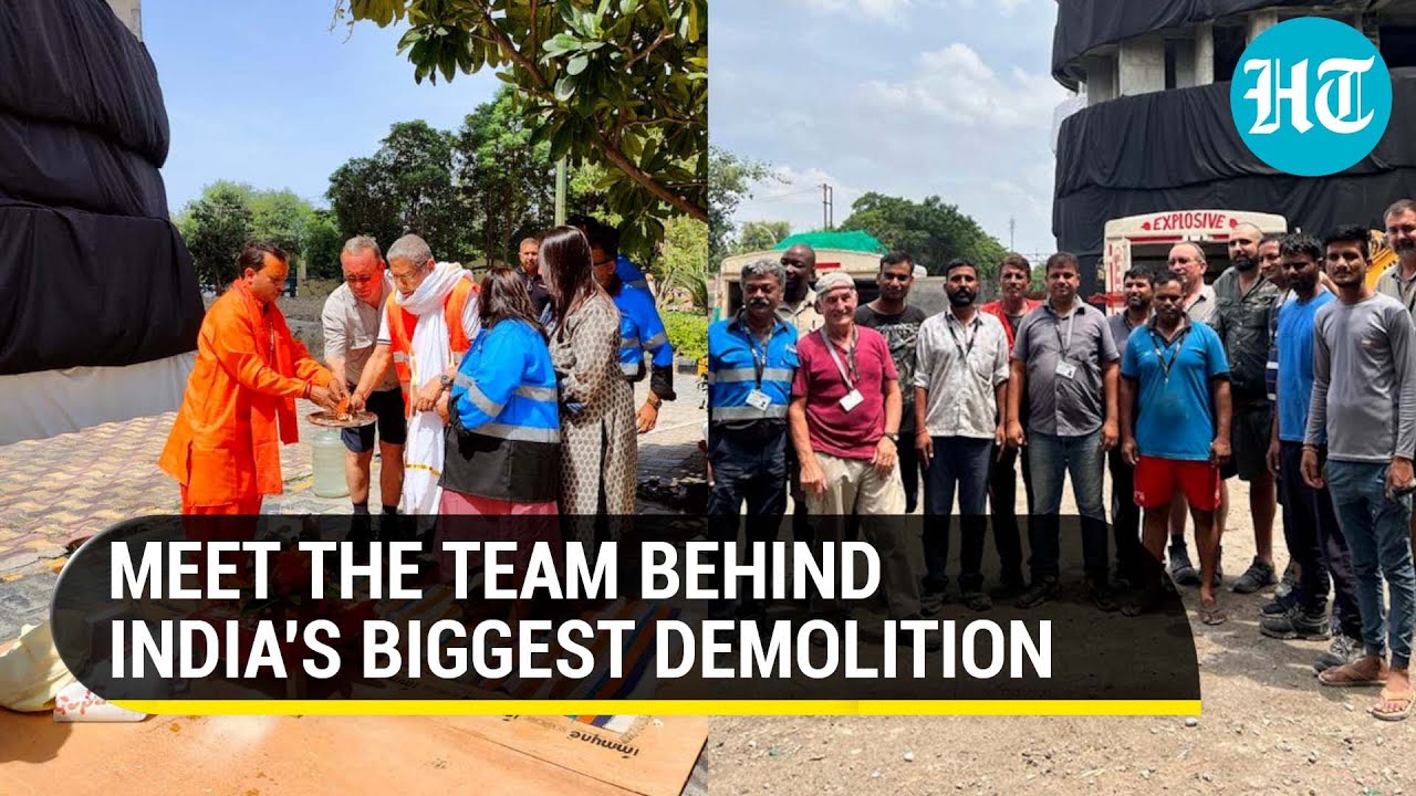 How a team of experts worked out India's biggest demolition in Noida | See pooja pics