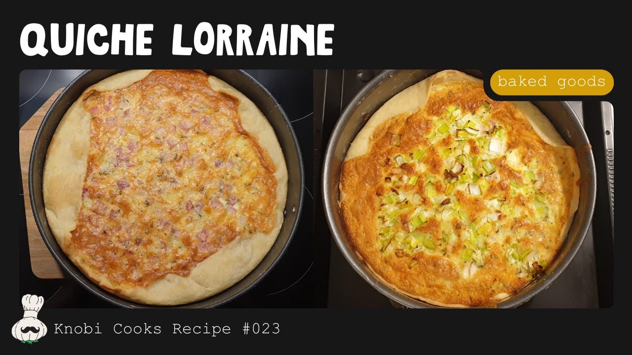 Hearty French pastry, Quiche Lorraine | Knobi Cooks episode #23
