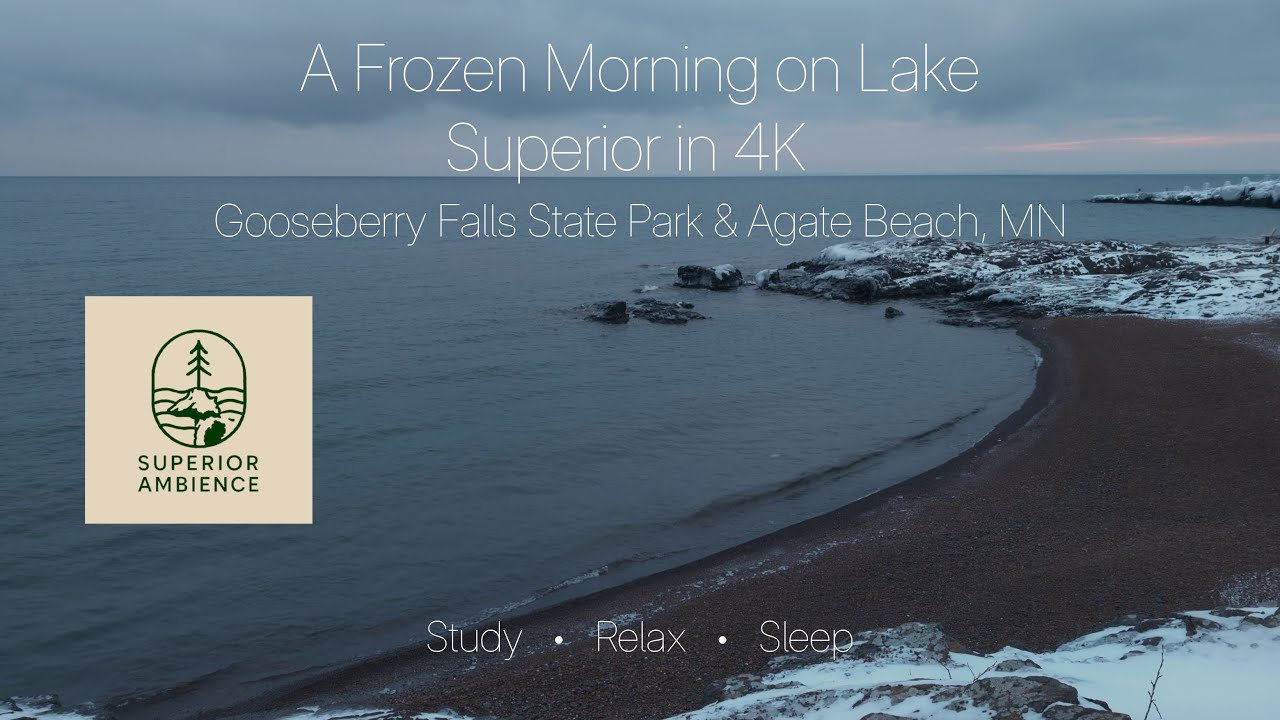 A Frozen Morning on Lake Superior ❄️ | Gooseberry Falls State Park & Agate Beach