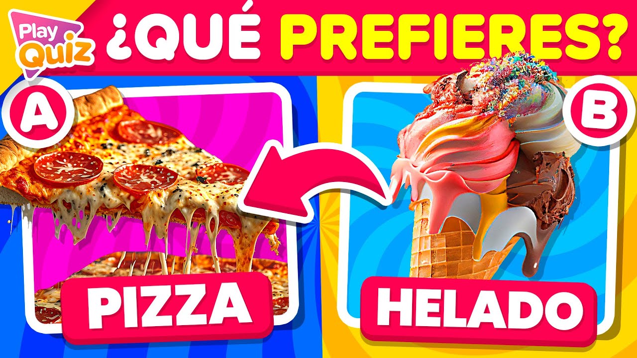 ¿Qué Comida Prefieres? 🍕👀🍔 Play Quiz de Qué prefieres