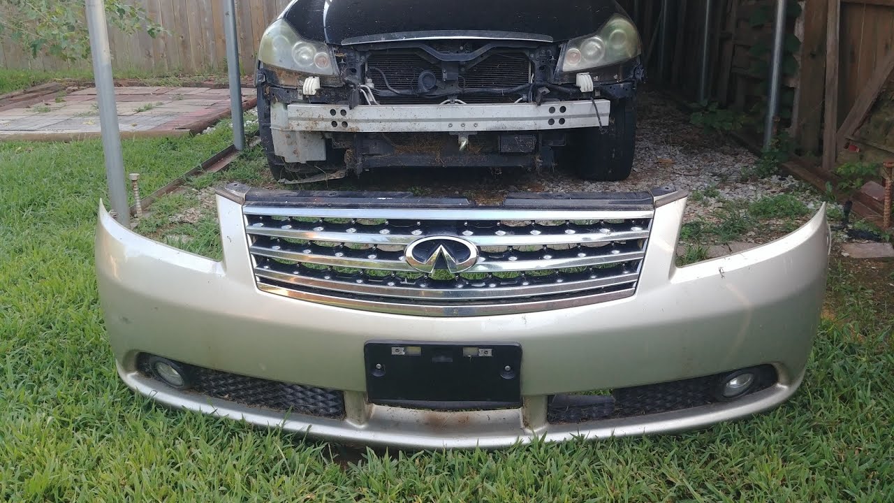 Infiniti Front Bumper Removal. M45 M35
