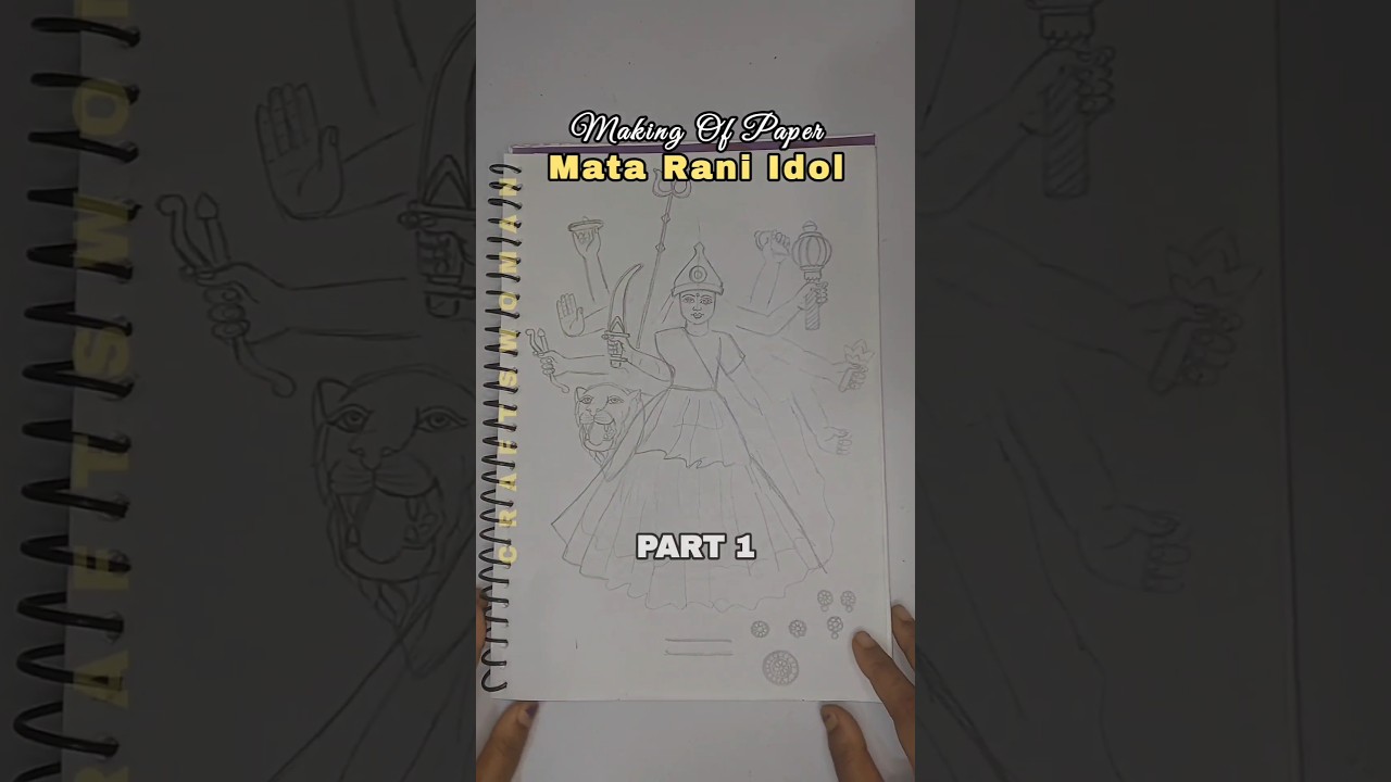 (PART 1) Making Of Paper Maa Durga 