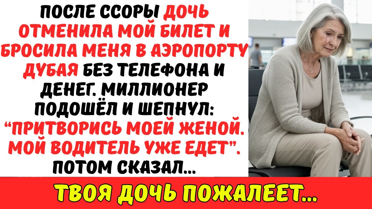 Моя дочь БРОСИЛА меня без копейки в Дубае. Она сказала: «Удачи». А потом появился МИЛЛИОНЕР…