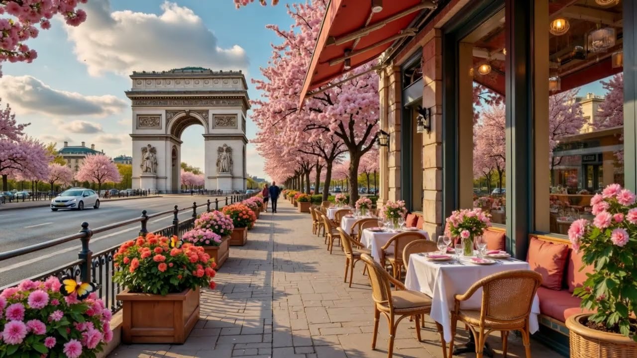 Peaceful Paris Morning ☕ Smooth Jazz Café & Warm Bossa Nova Vibes
