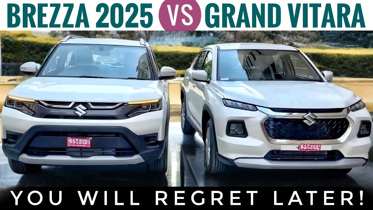 Maruti Brezza vs Grand Vitara 2025 Model - Which one? | Maruti Grand Vitara vs Brezza 2025 Model