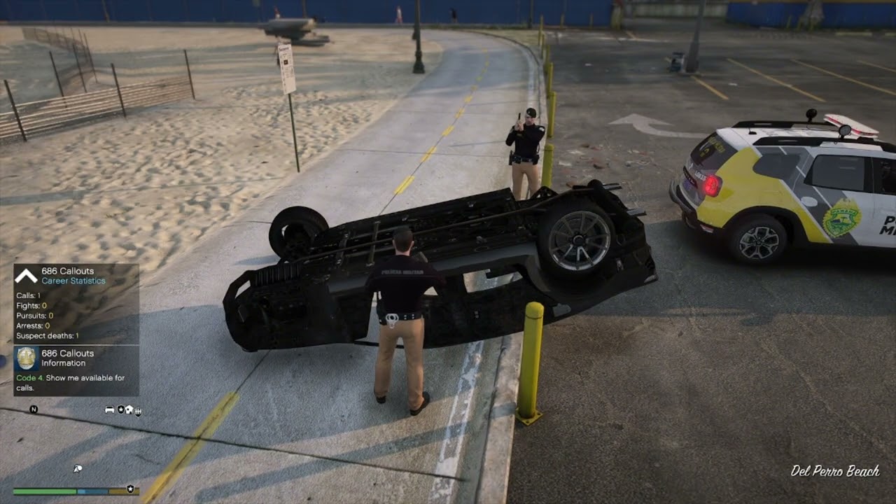TENTOU FUGIR DA POLICIA DO PARANA E NAO DEU BOM GTA 5 PMPR