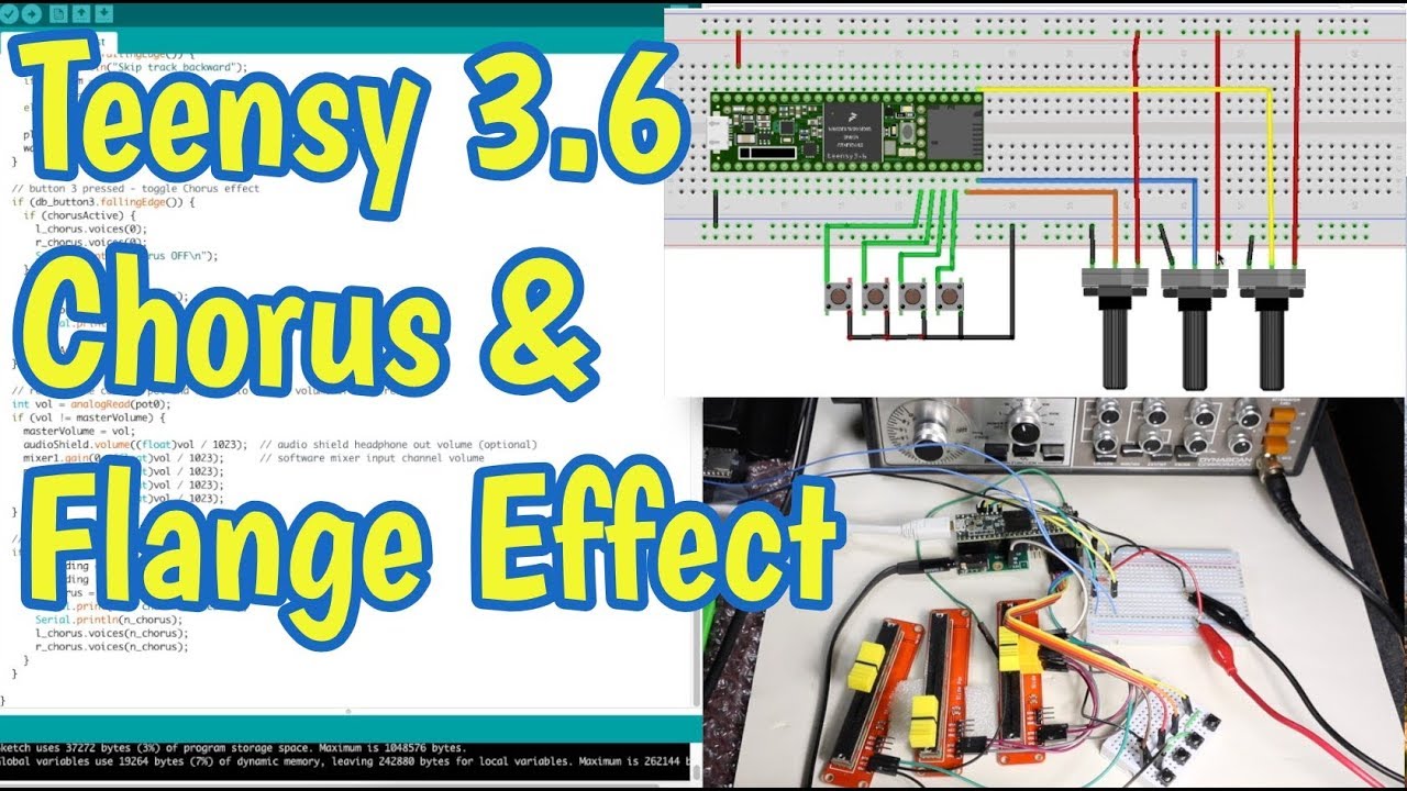 Teensy Audio Part 2:  Chorus and Flange Audio Effects