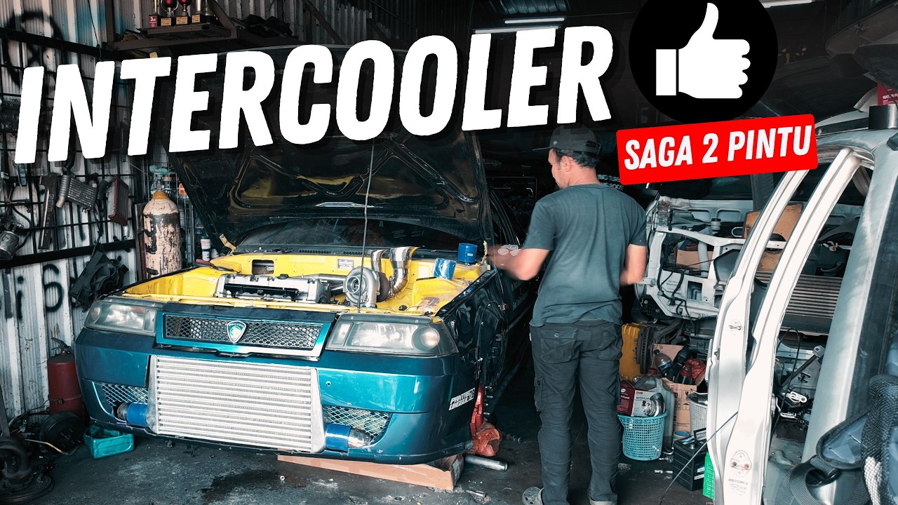 Saga 2 Pintu Dah Pasang Intercooler & Traction Bar