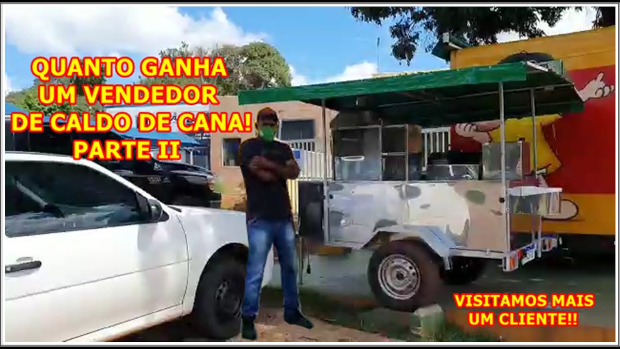 QUANTO GANHA UM VENDEDOR DE CALDO DE CANA!!