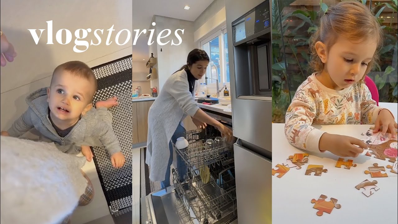 Dia sem treino, rotina com as crianças e sobre ser dona de casa | VLOGSTORIES