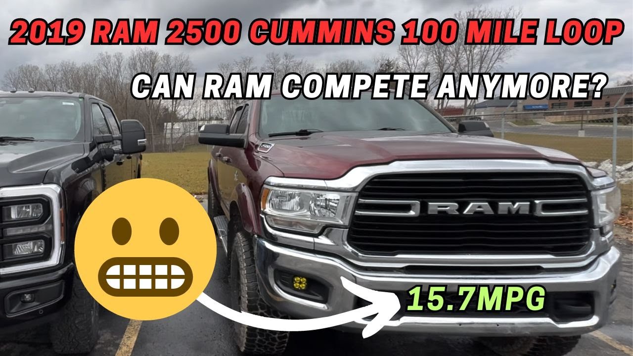 2019 Ram 2500 Cummins highway MPG loop with a regen, not impressed 2023 F350 HO diesel destroys it