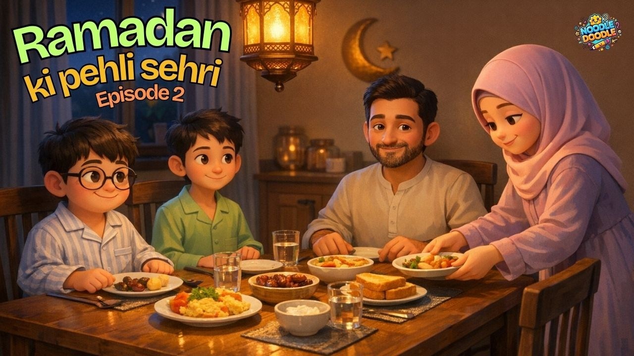 Ramzan ki pehli sehri | Episode 2 | Ramzan cartoon series | Noodle Doodle Kids