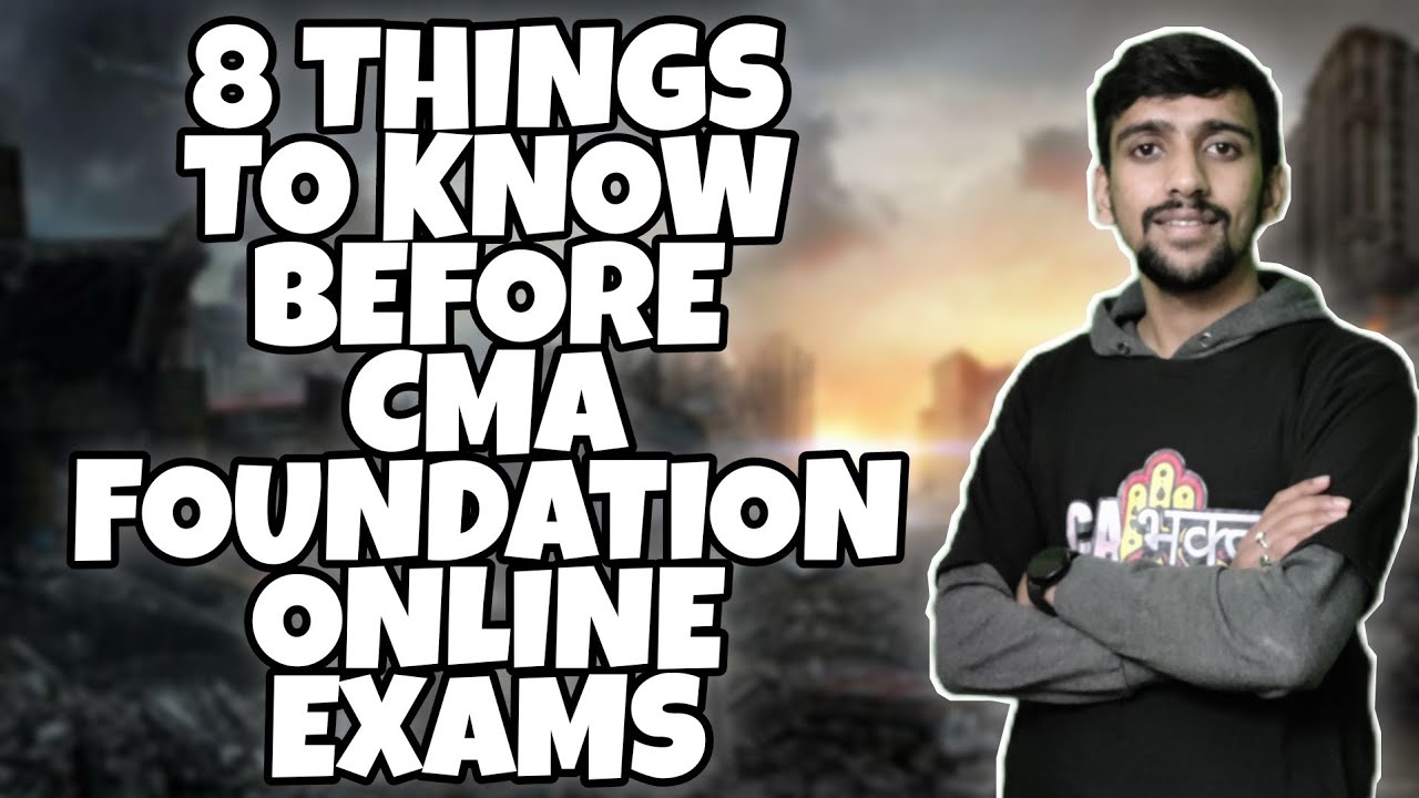 CMA FOUNDATION | 8 THINGS TO DO FOR ONLINE EXAMS