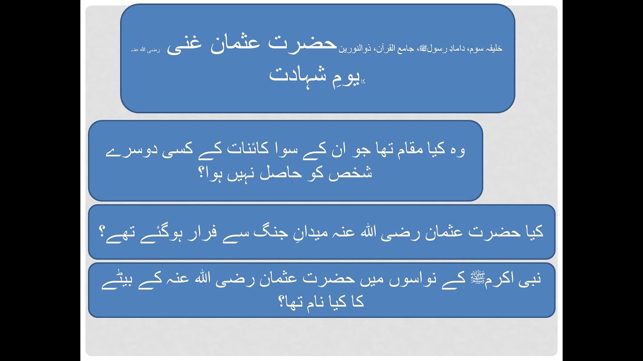 Hazrat Usman Ghani