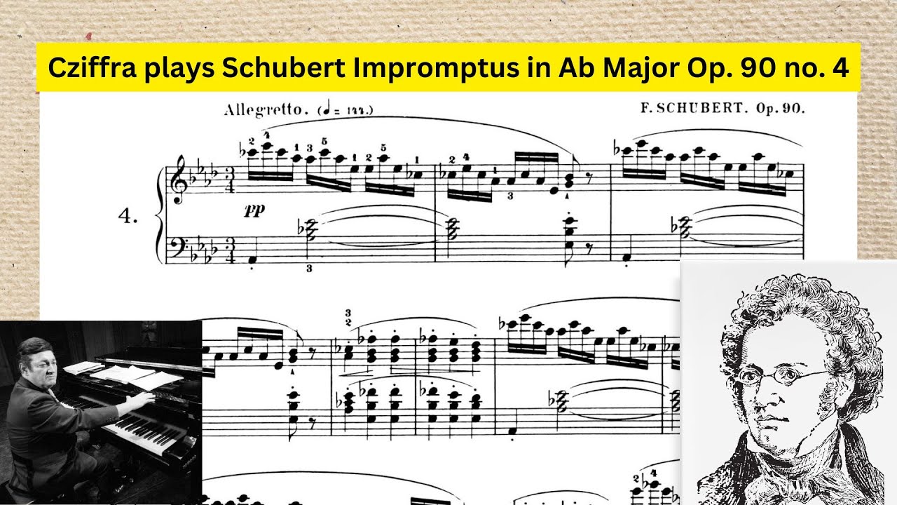 Maestro plays simple piece extraordinarily: Cziffra plays Schubert Impromptus in Ab, Op. 90 no. 4