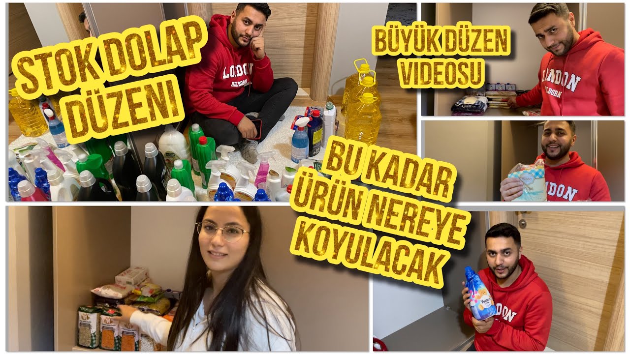 DEV MARKET ALIŞVERİŞİMİZİ STOK DOLABINA YERLEŞTİRİYORUZ / DOLAP DÜZENİ / TEMİZLİK MALZEMELERİ /VLOG