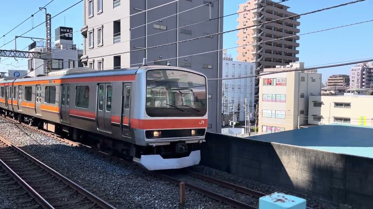 E231系0番台MU20編成が各駅停車南船橋行きとして南浦和駅6番線に到着停車するシーン (1169E) 2026.2.4.12:02