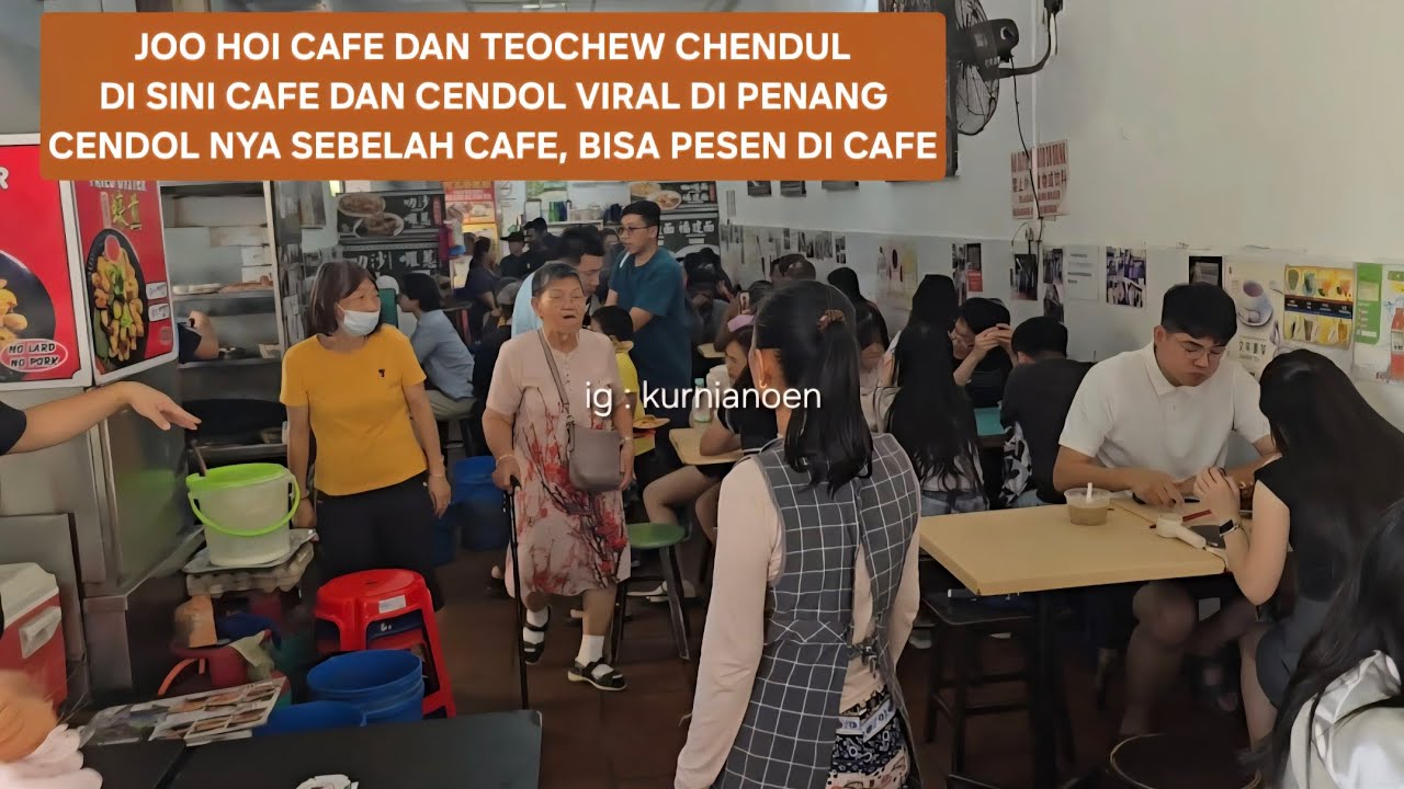 JOO HOI CAFE DAN TEOCHEW CHENDUL PENANG MALAYSIA | CENDOL VIRAL PENANG #kulinerpenang #tourpenang 