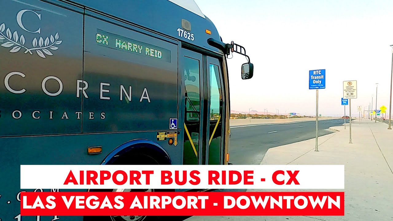 🚍✈️🇺🇸LAS Bus Ride CX & Deuce to Las Vegas Strip from International Airport in Nevada