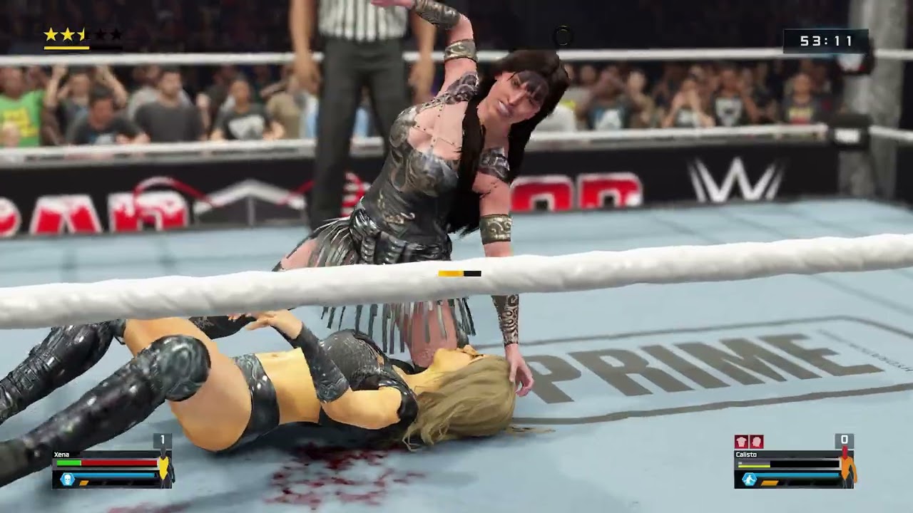 WWE 2K25 60 Minute Fall count Ironwoman Match: Xena vs Callisto