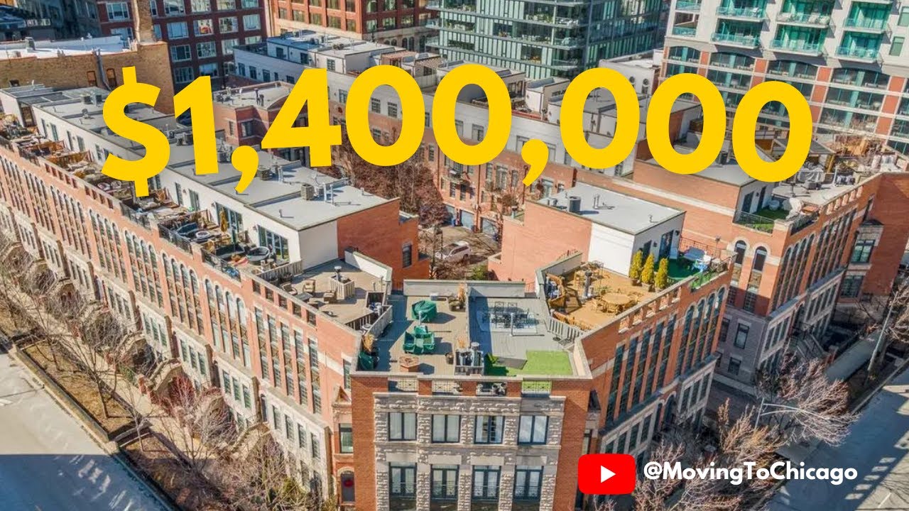 Inside a MASSIVE $1,400,000 Townhome With IMPRESSIVE Views of Chicago - Chicago Luxury Home Tours