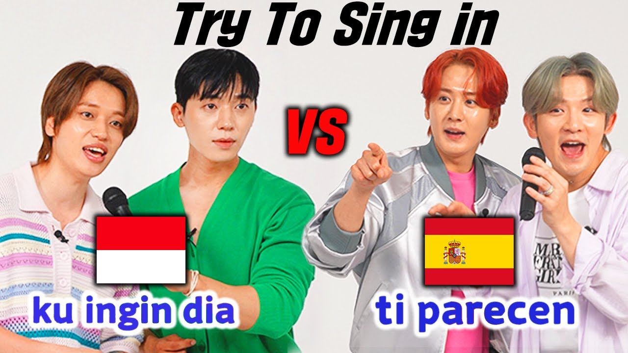 KPOP IDOL Tries To Sing In TWO languages l SPN / INA l 틴탑 Teen Top, Spain, Indonesia