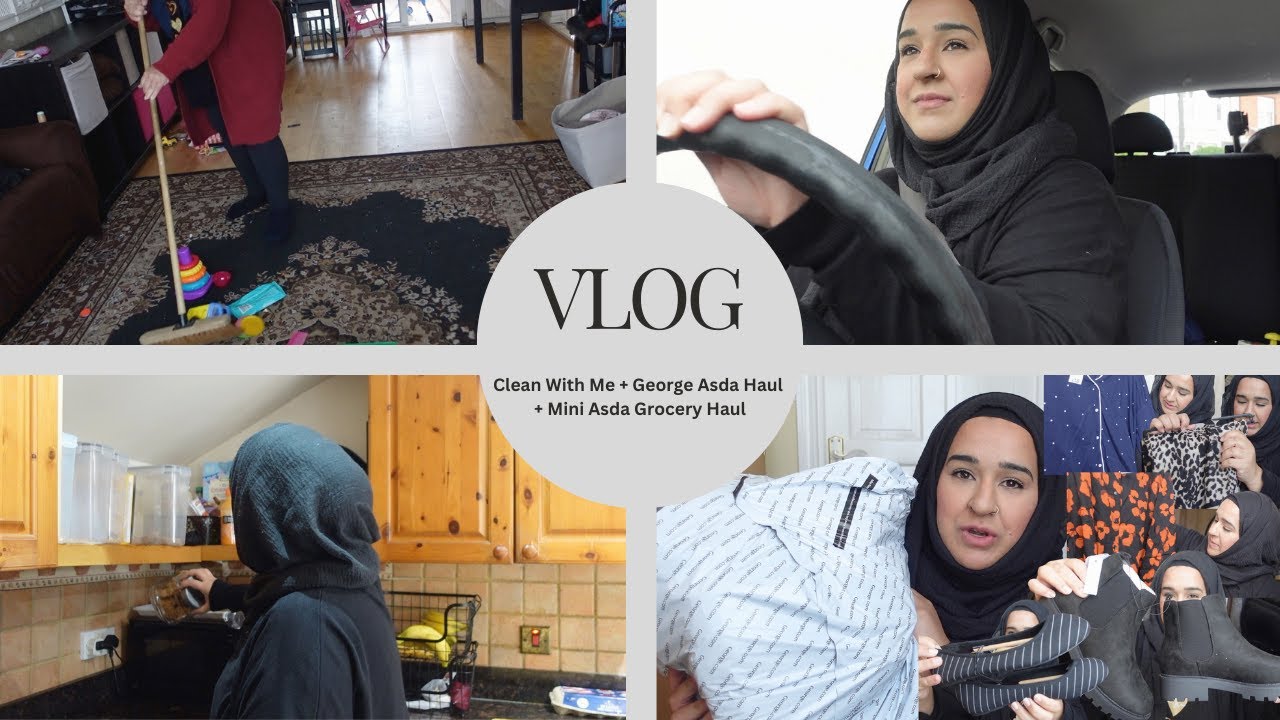 VLOG | Clean With Me + George Asda Haul + Mini Asda Grocery Haul + A Chatty Catchup
