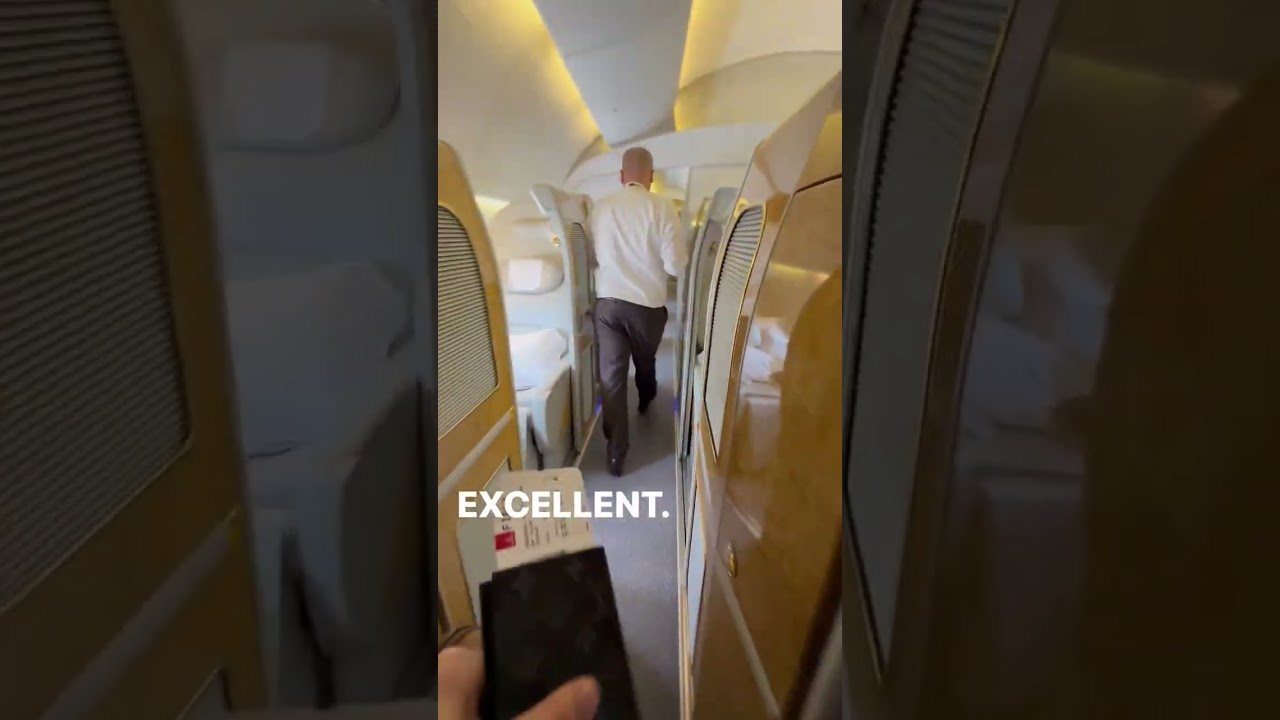 Would you fly Emirates First Class? ✈️ #emirates #firstclass