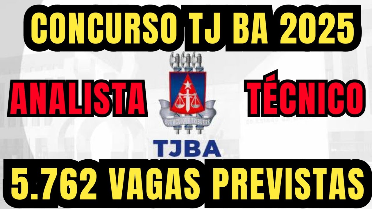 Concurso TJ BA 2025 notícia inédita de um novo concurso do tribunal de justiça da Bahia em 2025 #fyp