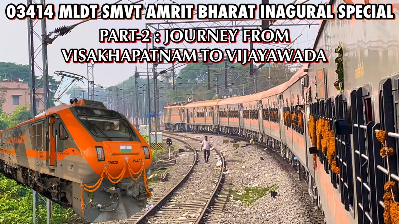 Amrit Bharat Inagural Spl Part-2 Full Journey From VSKP to BZA