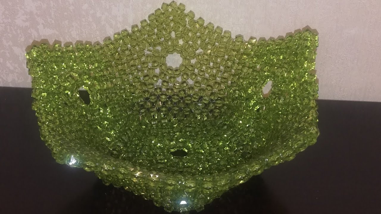 DIY Vase of bead. Candy bowl. Fruit bowl.
Ваза из бусин. Конфетница. Фруктовница.