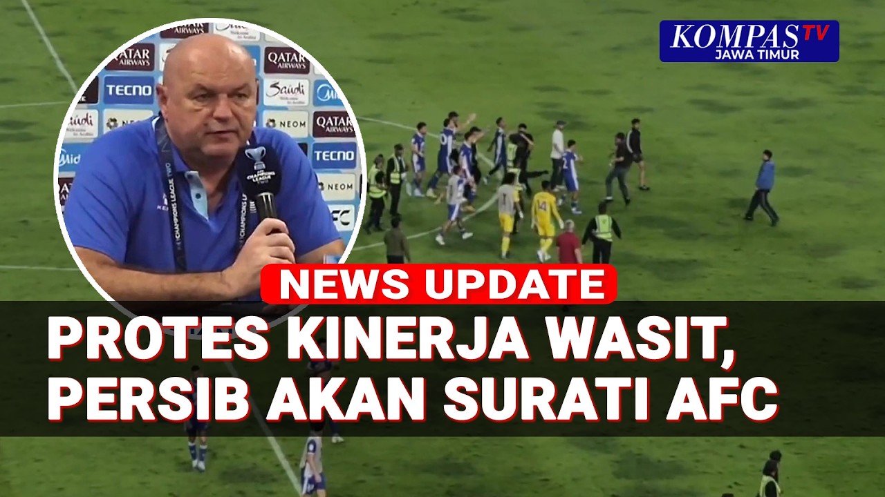 Bobotoh Turun Ke Lapangan Protes Kinerja Wasit Persib Bandung vs Ratchaburi FC