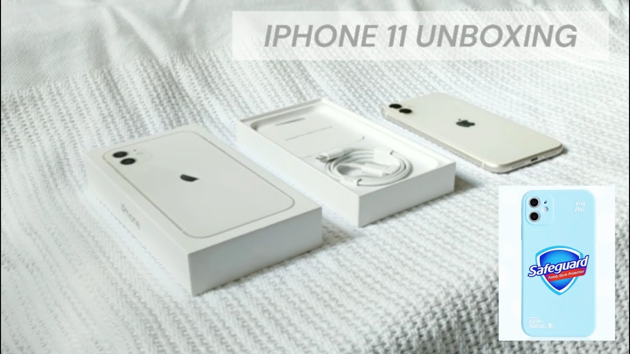 NO EARPODS & ADAPTER? Iphone 11 Unboxing + Cases (2021)
