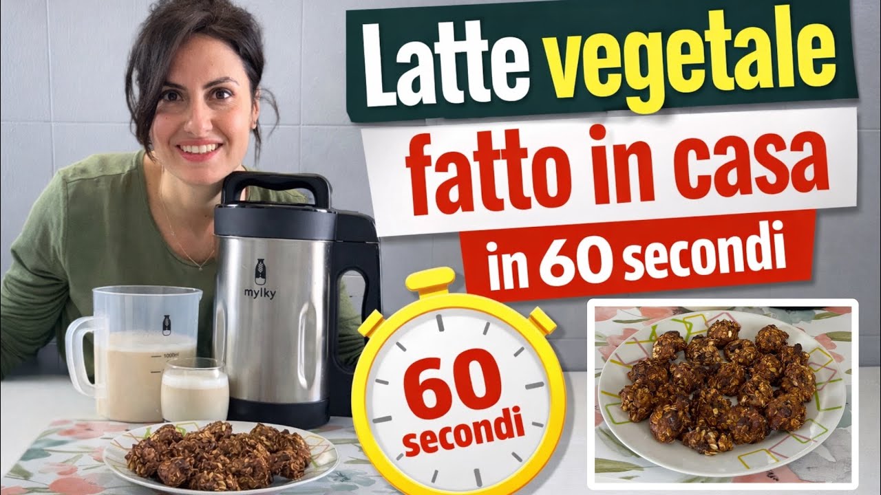 Latte Vegetale Fatto in Casa in 60 Secondi! + Biscotti con la Polpa (Zero Sprechi)