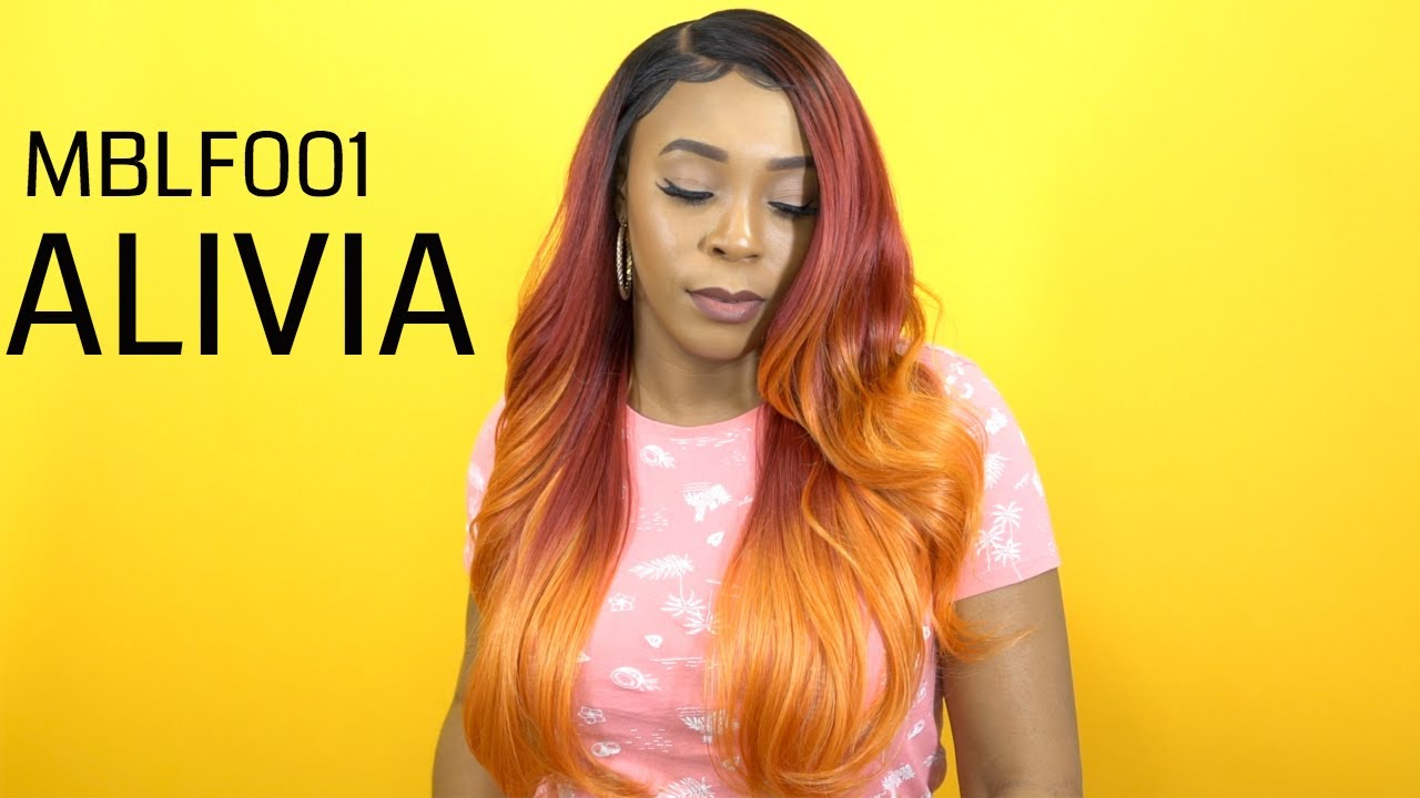 Bobbi Boss Human Hair Blend 13X7 Glueless Frontal Lace Wig - MBLF001 ALIVIA --/WIGTYPES.COM