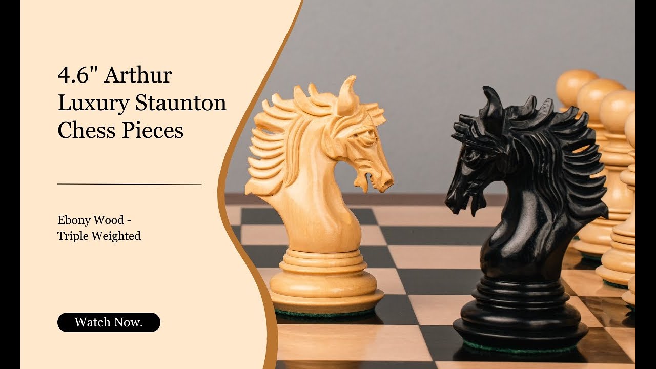 Experience the elegance of our Arthur Luxury Chess Set | Royal Chess Mall®