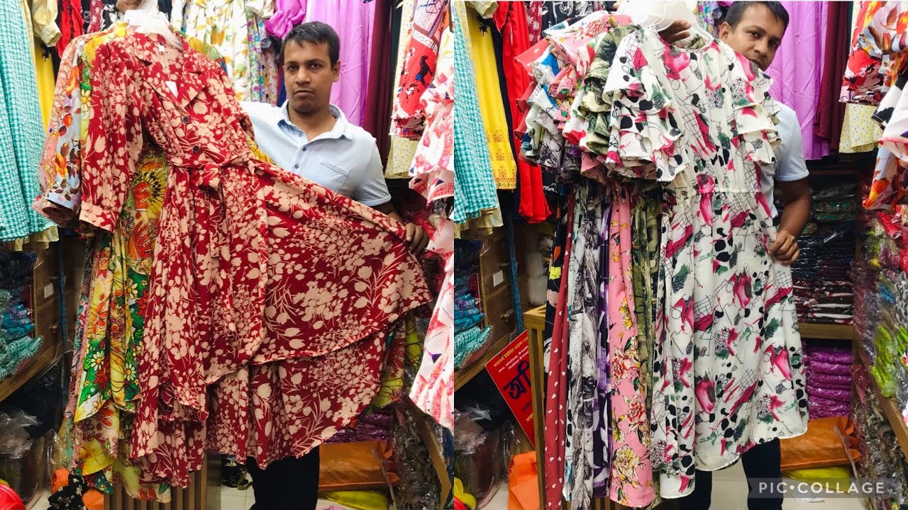 Ladies western fishcut gown/short tops collection at nurjahan market || সুন্দর ফিসকাট লং টপস কালেকশন