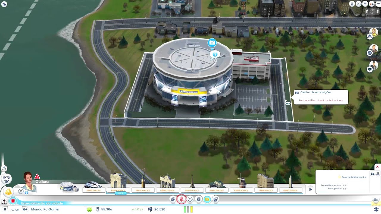 Sim City : Centro de Exposi&ccedil;&otilde;es , Exportando Petr&oacute;leo e Min&eacute;rio   #03