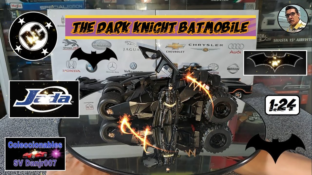 THE DARK KNIGHT BATMOBILE (ReUploaded) | BLACK TUMBLER | JADA 1:24 SCALE | Diecast | Batimóvil 💥💥💥💥💥