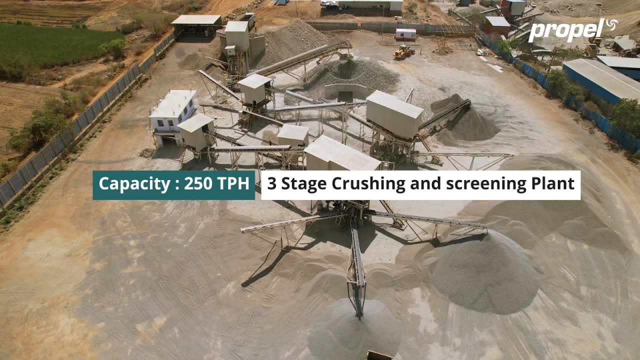 Propel 3-Stage 250 TPH Crushing & Screening Plant #Pune #maharashtra #crushingandscreening