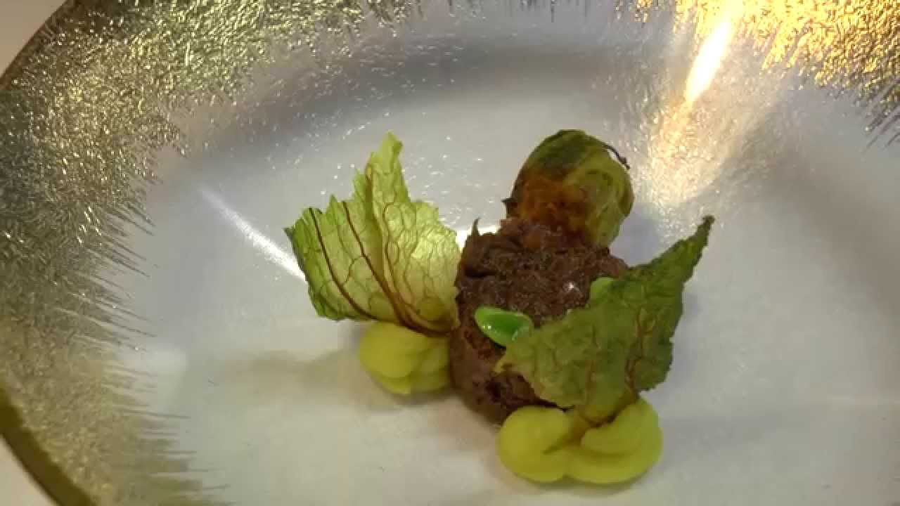 Soenil Bahadoer prepares a signature dish at his Michelin star restaurant