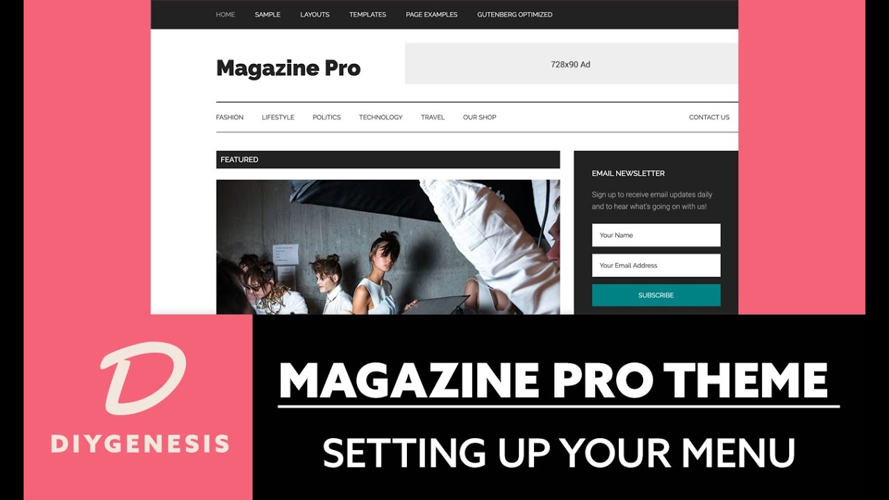 Magazine Pro Theme StudioPress 2020 - How To Setup Your Menu Tutorial