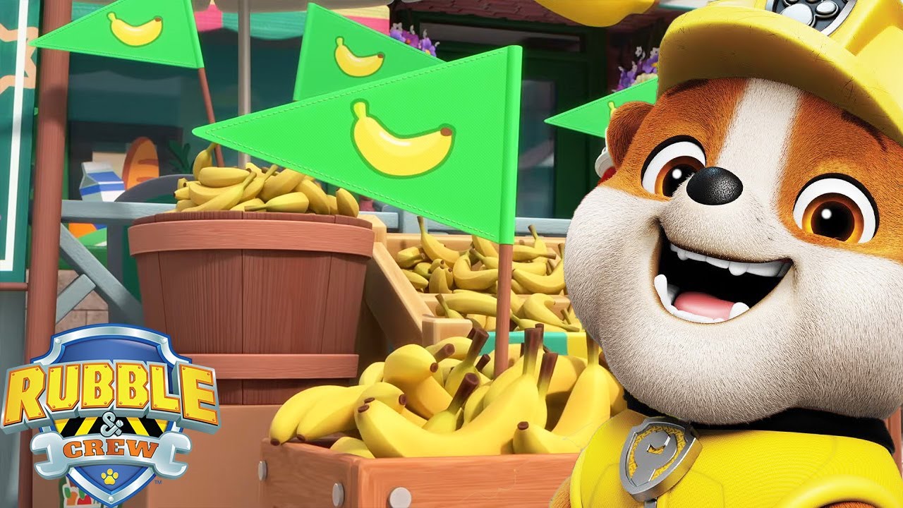 'It's Banana Day' Song 🎶 | Rubble - Paw Patrol | Cartoons for Kids