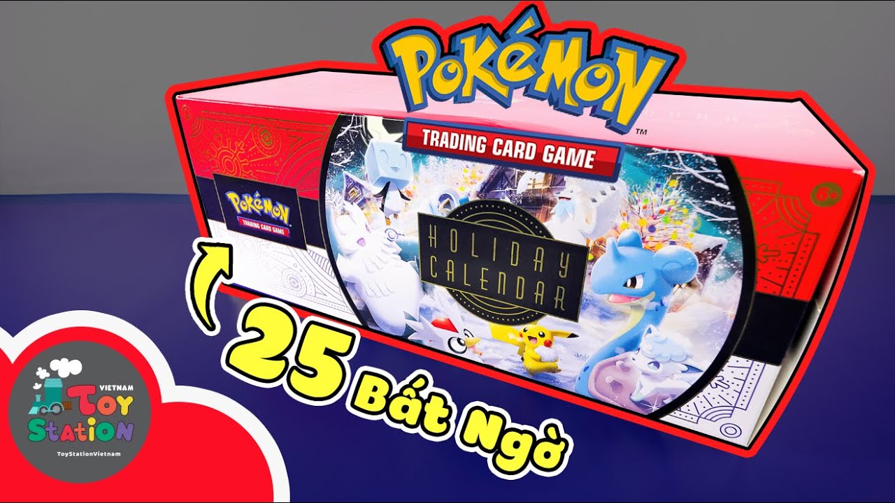 Bóc bộ lịch Advent Calendar Pokemon TCG 2022 ToyStation 726