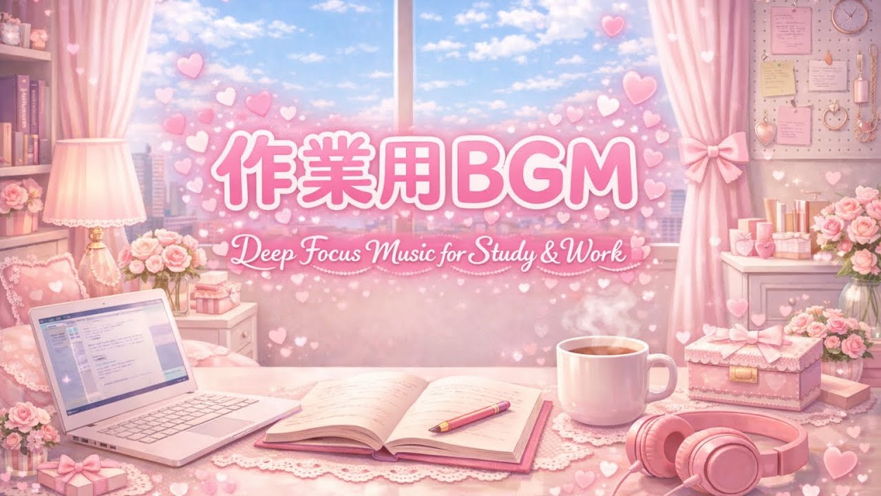 【作業用BGM】深く集中できる音楽｜勉強・仕事・読書に｜Deep Focus Music for Study & Work