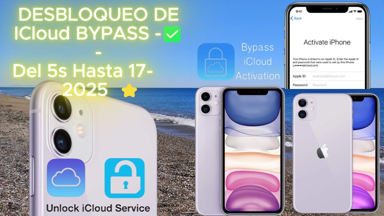 DESBLOQUEO DE ICloud BYPASS -✅ - Del 5s HASTA EL 17-2025