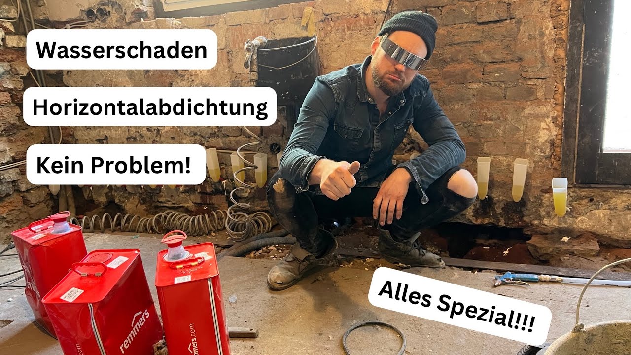 Wasserschaden / Horizontalabdichtung dank diesem Video kein Problem mehr / Altbausanierung Vlog #11