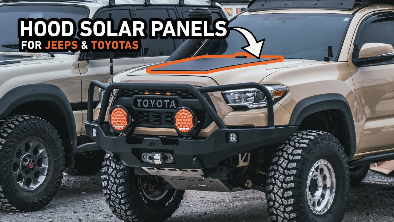 Солнечные панели на капоте Jeep и Toyota? | Установка солнечных панелей Lensun Hood Solar на мой ...
