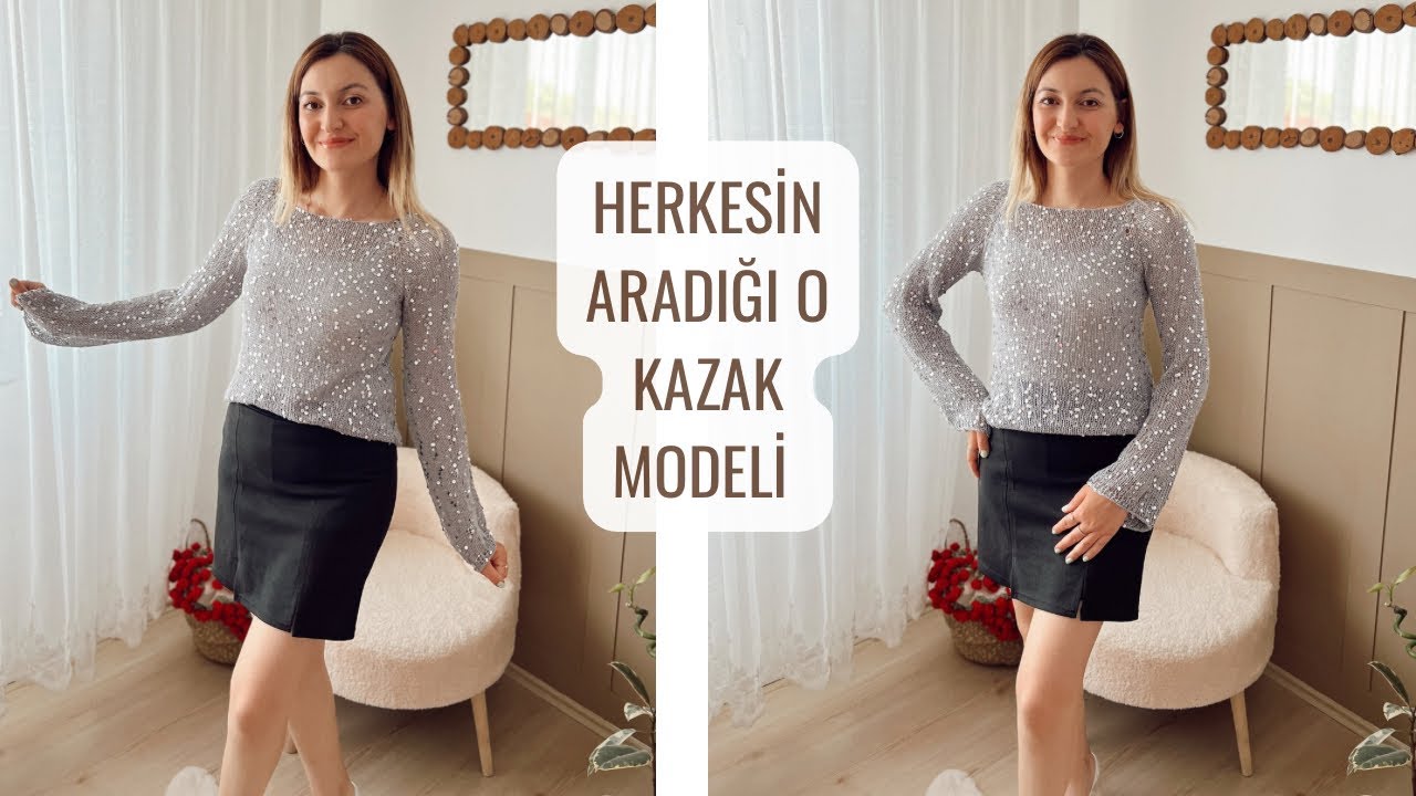 DİKİŞSİZ PULLU İP İLE KAZAK YAPIMI 🙋‍♀️ #knitting